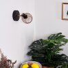 Pipisu Muurlamp Goud, Messing, Zwart, 1-licht