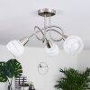 Warga Plafondlamp LED Nikkel mat, 3-lichts