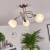 Warga Plafondlamp LED Nikkel mat, 3-lichts