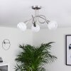 Warga Plafondlamp LED Nikkel mat, 3-lichts