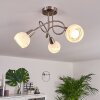 Warga Plafondlamp LED Nikkel mat, 3-lichts
