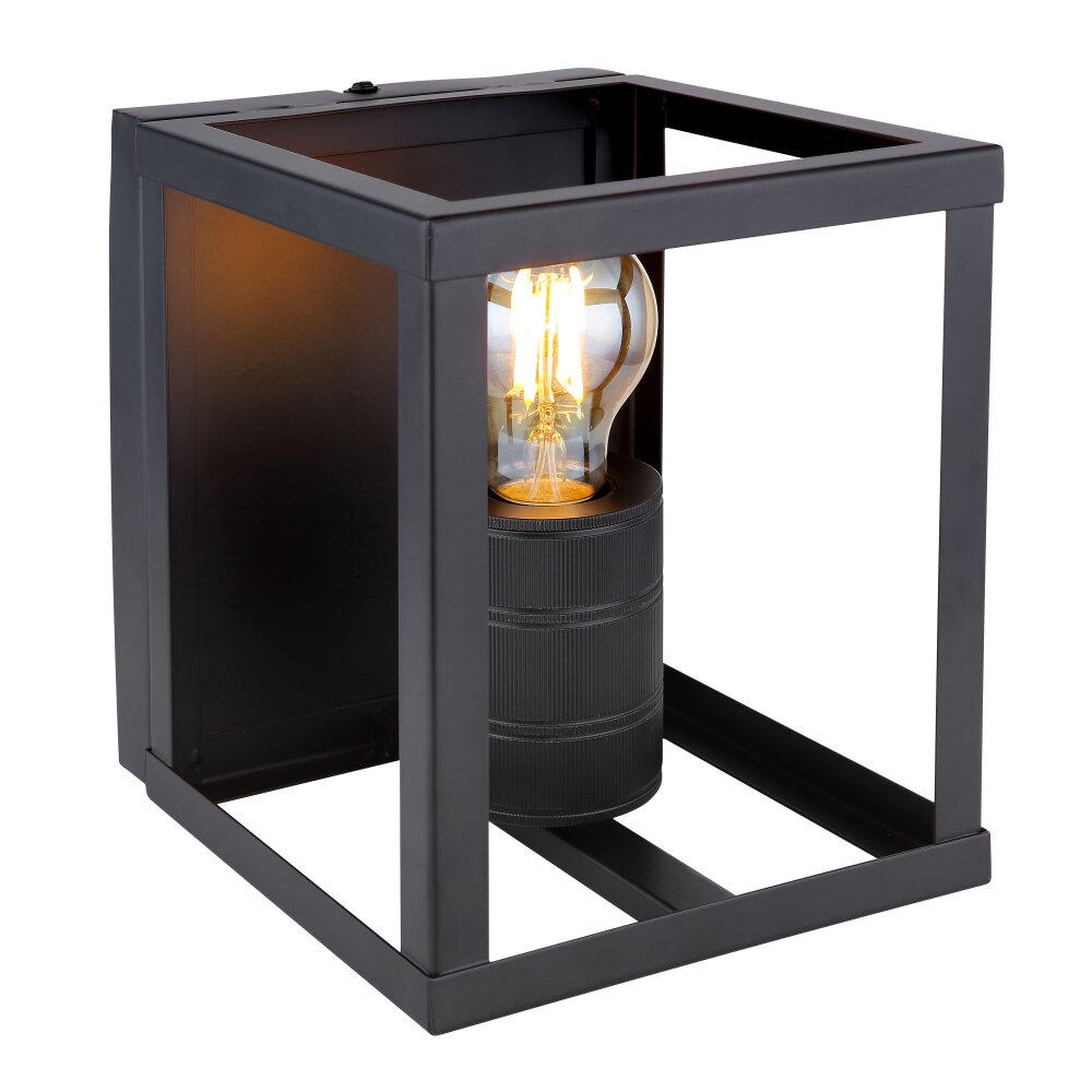 Globo HAGAR Muurlamp Zwart, 1-licht main product photo