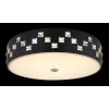 Globo ABELIA Plafondlamp LED Zwart, 1-licht
