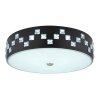 Globo ABELIA Plafondlamp LED Zwart, 1-licht
