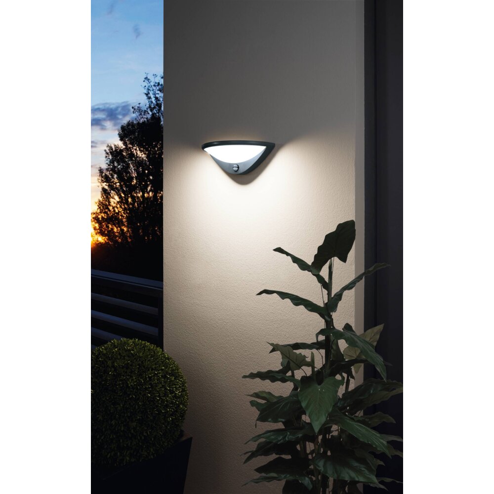 Eglo BELCREDA Muurlamp LED Antraciet, 1-licht, Bewegingsmelder main product photo