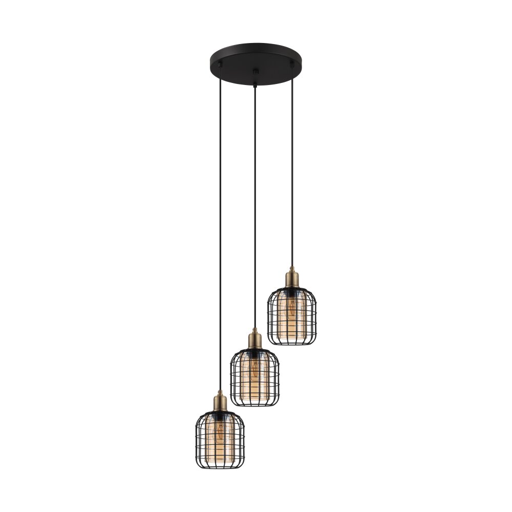 Eglo CHISLE Hanger Goud, Zwart, 3-lichts main product photo