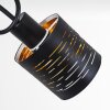 Bathinda Plafondlamp Zwart, 3-lichts