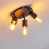 Ajaccio Plafondlamp Zwart, 3-lichts