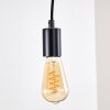 Palmetto Hanglamp Hout licht, Zwart, 4-lichts