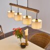 Adelboden Hanger Hout licht, Zwart, 4-lichts Adelboden Hanger Hout licht, Zwart, 4-lichts