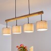 Adelboden Hanger Hout licht, Zwart, 4-lichts Adelboden Hanger Hout licht, Zwart, 4-lichts