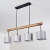 Adelboden Hanger Hout licht, Zwart, 4-lichts Adelboden Hanger Hout licht, Zwart, 4-lichts