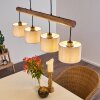 Adelboden Hanger Hout licht, Zwart, 4-lichts Adelboden Hanger Hout licht, Zwart, 4-lichts