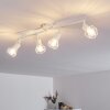Baripada Plafondlamp Wit, 4-lichts Baripada Plafondlamp Wit, 4-lichts