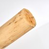 Palmetto Plafondlamp Hout licht, Zwart, 4-lichts