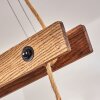Aarhus Hanglamp Hout donker, Zwart, 4-lichts