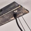 Aarhus Hanglamp Hout donker, Zwart, 4-lichts