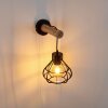 Gainesville Muurlamp Hout licht, Zwart, 1-licht