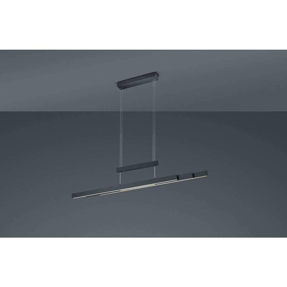 Trio Trajan Hanglamp LED Zwart, 3-lichts main product photo
