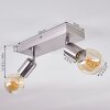 Tulla Plafondlamp Nikkel mat, 2-lichts