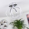 Maluma Plafondlamp Chroom, 1-licht Maluma Plafondlamp Chroom, 1-licht
