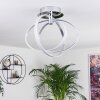 Maluma Plafondlamp Chroom, 1-licht Maluma Plafondlamp Chroom, 1-licht
