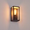 Hakkas Buiten muurverlichting Zwart, 1-licht