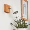Zuoz Plafondlamp Hout licht, 1-licht
