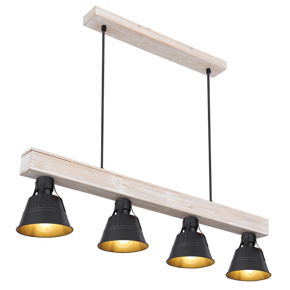 Globo GÜNTHER Hanger Goud, Wit, 4-lichts main product photo