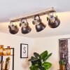 Orny Plafondlamp Bruin, Hout licht, 4-lichts