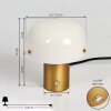 Guicia Tafellamp Goud, Messing, 1-licht