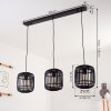 Mongolei Hanglamp Zwart, 3-lichts