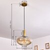 Paeni Hanger Goud, Messing, Zwart, 1-licht
