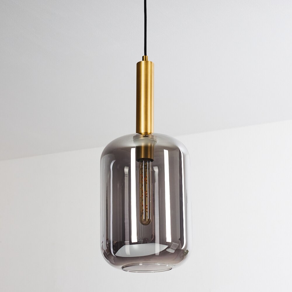 Maliali Hanger Grijs, Messing, 1-licht