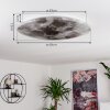 Keru Plafondlamp LED Wit, 1-licht, Afstandsbediening