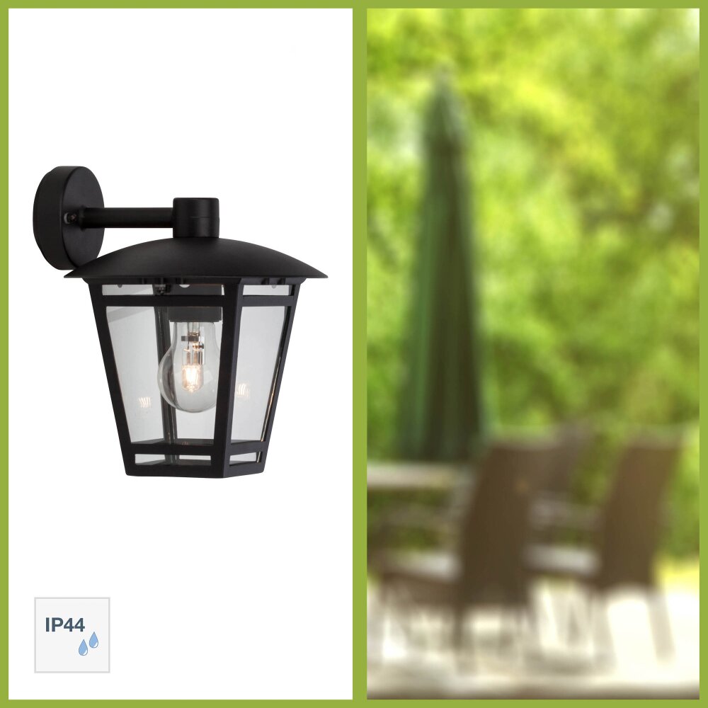 Brilliant Riley Buiten muurverlichting Zwart, 1-licht main product photo