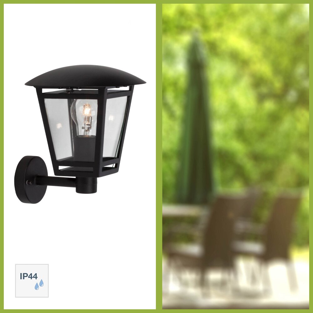 Brilliant Riley Buiten muurverlichting Zwart, 1-licht main product photo