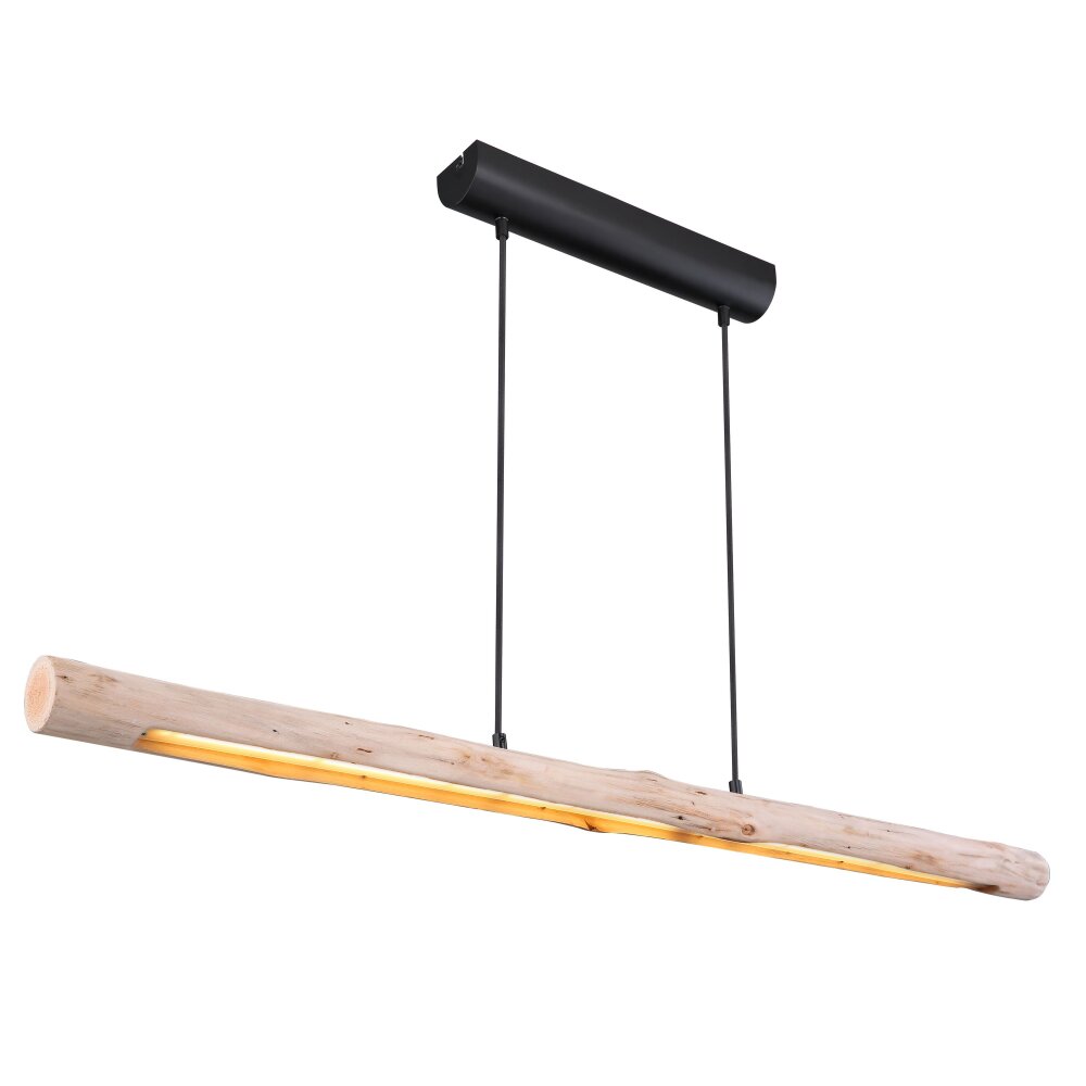 Globo MELLA Hanger LED Hout licht, Zwart, 1-licht main product photo