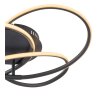 Globo PANDA Plafondlamp LED Zwart, 1-licht