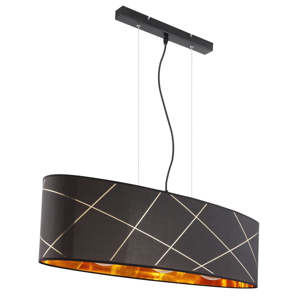 Globo BEMMO Hanger Zwart, 3-lichts