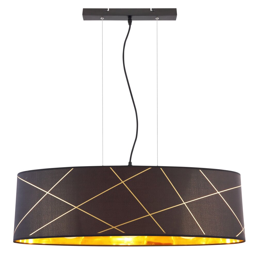Globo BEMMO Hanger Zwart, 3-lichts