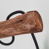 Imana Muurlamp Hout donker, Zwart, 1-licht