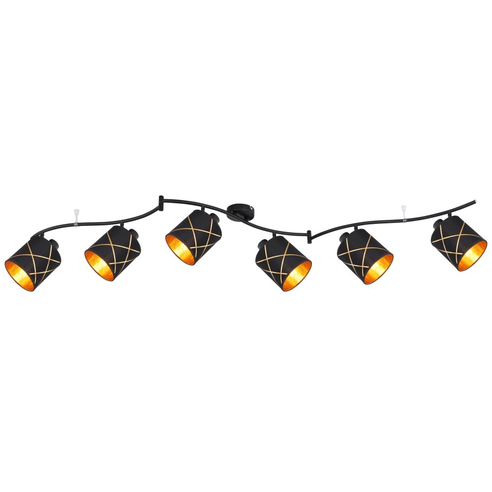 Globo BEMMO Plafondlamp Zwart, 6-lichts main product photo