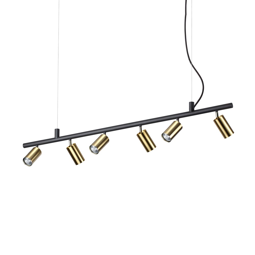 Ideallux DYNAMITE Hanglamp Zwart, 6-lichts main product photo