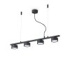Ideallux MINOR Hanglamp Zwart, 4-lichts Ideallux MINOR Hanglamp Zwart, 4-lichts