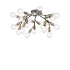 Ideallux SPARK Plafondlamp Zwart, 20-lichts