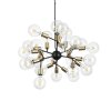 Ideallux SPARK Hanglamp Zwart, 24-lichts