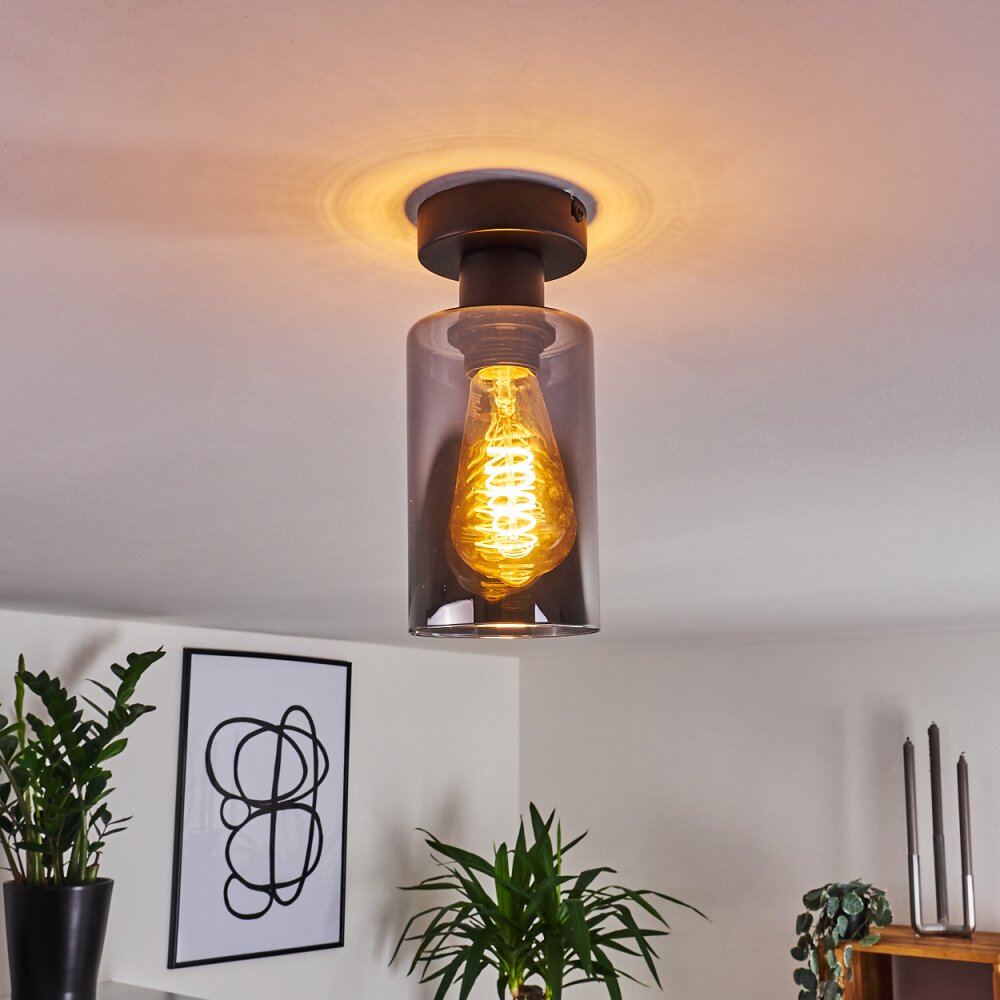 Hunouri Plafondlamp Zwart, 1-licht main product photo