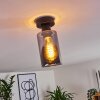 Hunouri Plafondlamp Zwart, 1-licht