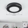 Canditas Plafondpaneel LED Zwart, 1-licht